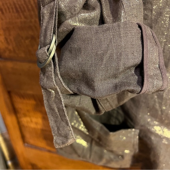 Bronze Metallic Linen Blazer | 12 Petite - Picture 10 of 16